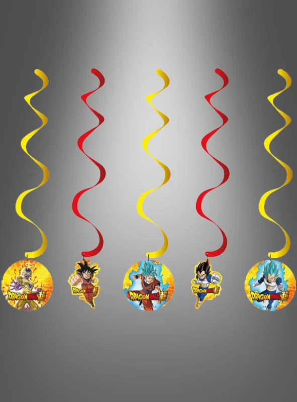 Dragon Ball Deko Swirls 5 Stück