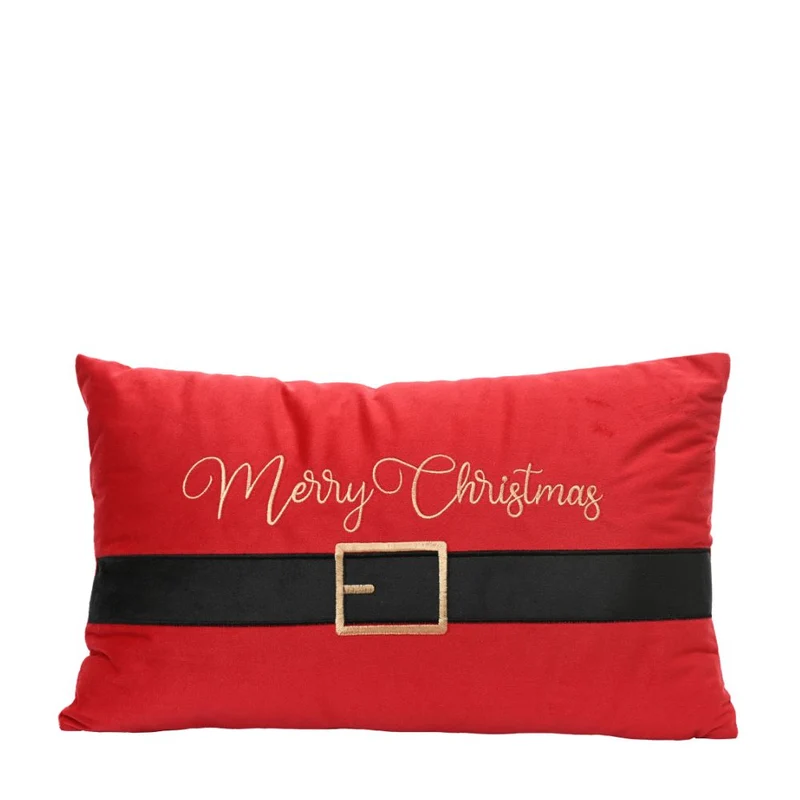 Kissen Merry Christmas rot