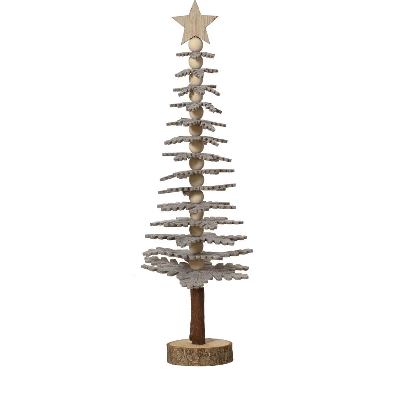 Weihnachtsbaum mit Stern grau