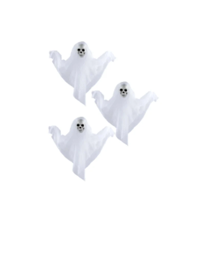 Geister mit Totenkopf 3er Set