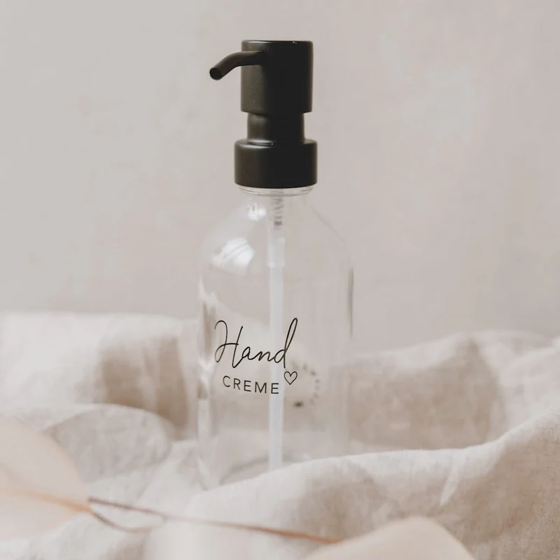 Eulenschnitt Seifenspender Handcreme Klarglas 250 ml