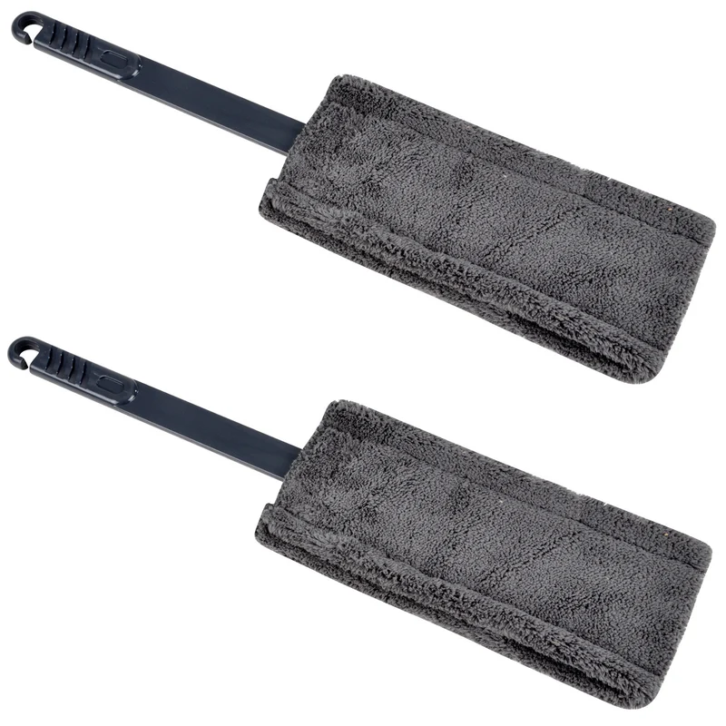 Microfaser Heizkörperbürste, grau 2er Set