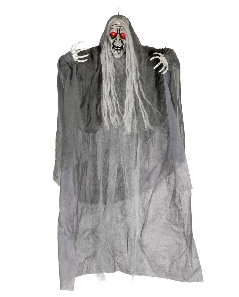 Griselda the Grey Hexendeko Hängefigur mit Leuchtaugen 100cm