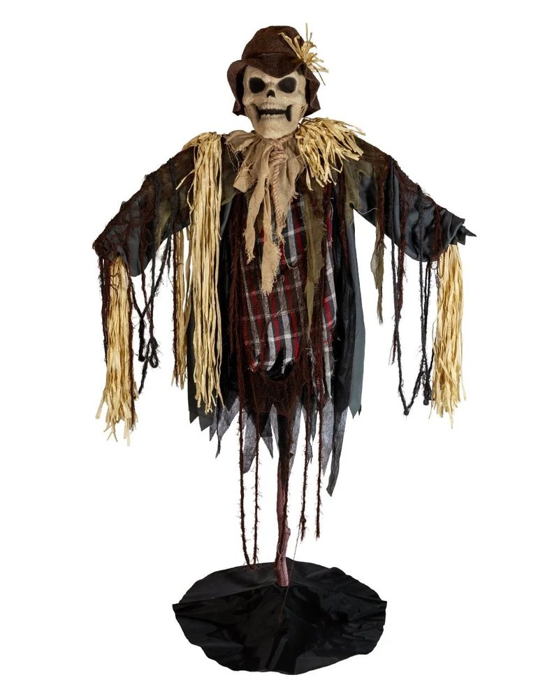 Sinister Scarecrow Halloween Animatronic mit Schockeffekt 182cm