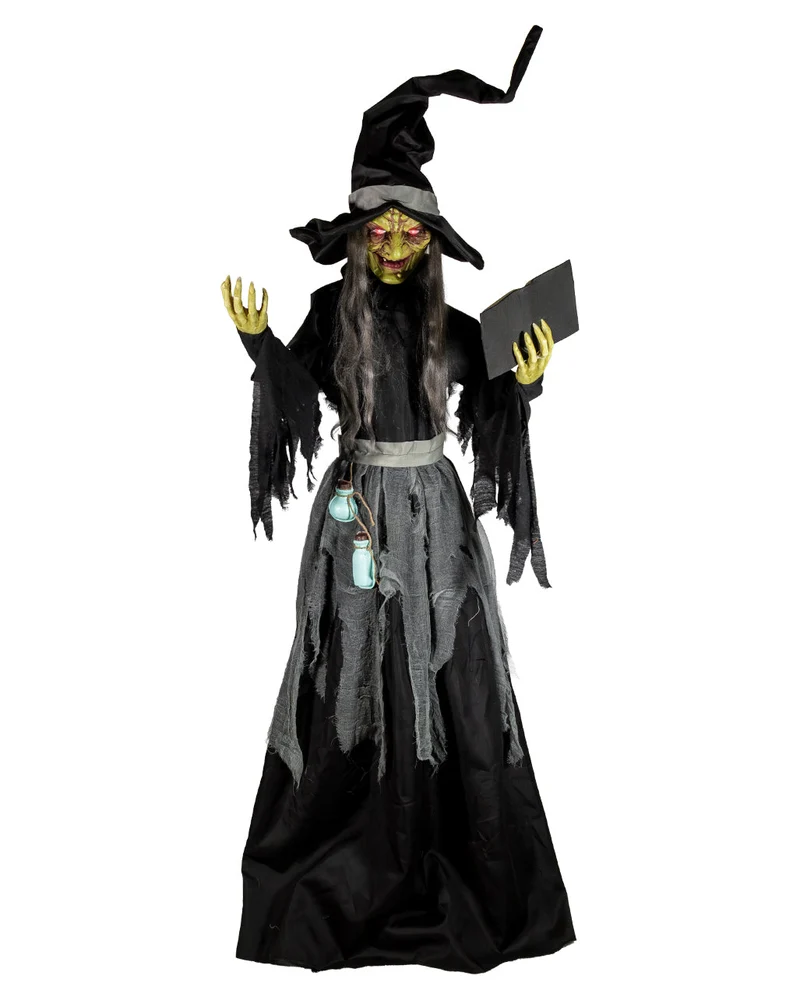 Belladonna the Shadowbrew Witch Halloween Animatronic 198cm