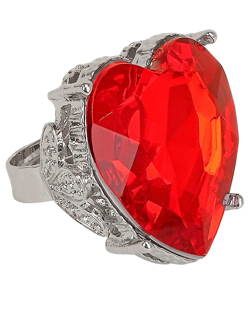 Roter "Edelstein-Herzring"
