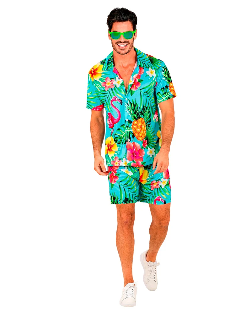 Flamingo Beachparty Herren Hemd & Shorts