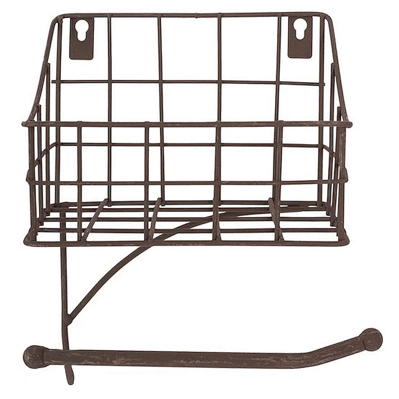 Toilettenpapierhalter Dunkelrost Antik