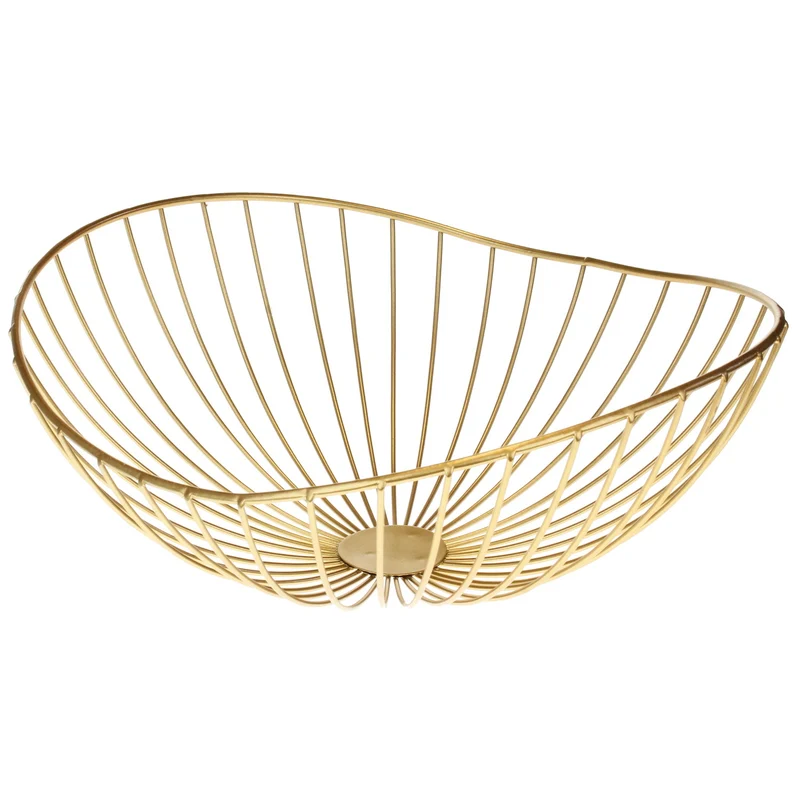 Dekoschale "Wave" Eisen, gold