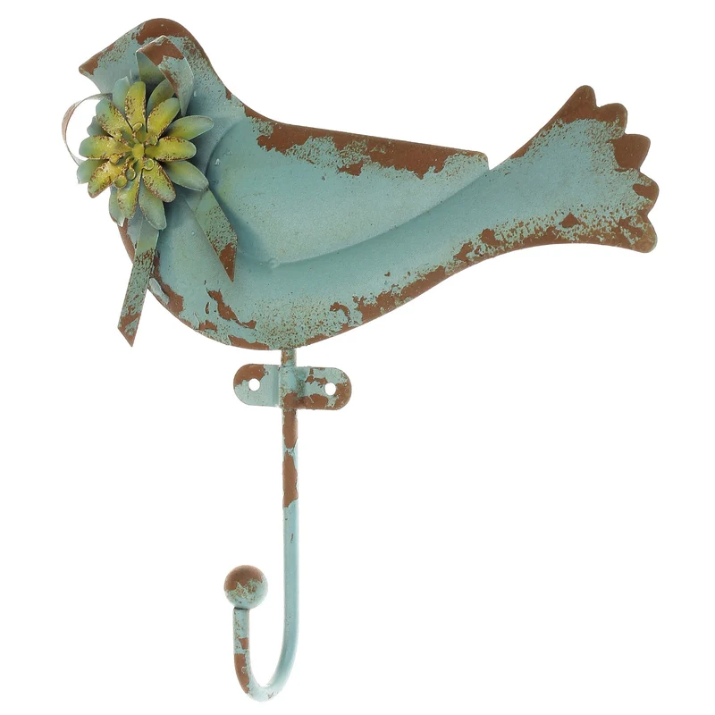 Wandhaken Vogel Blau