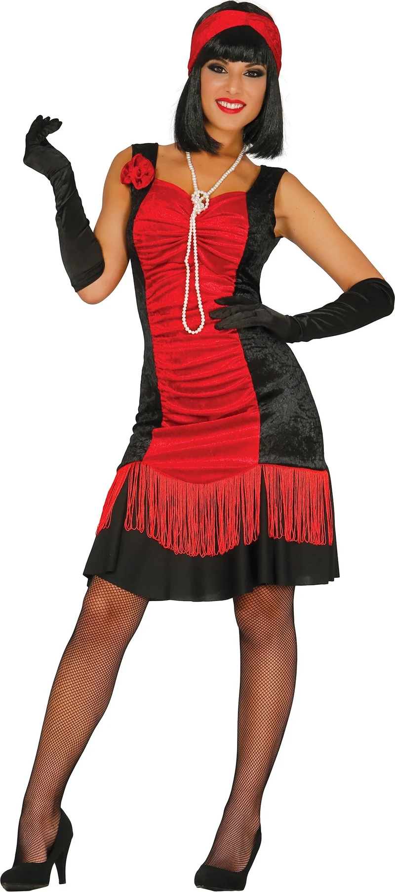 Charleston Kostuum Dames – Rood | Jaren 20 Flapper Jurk