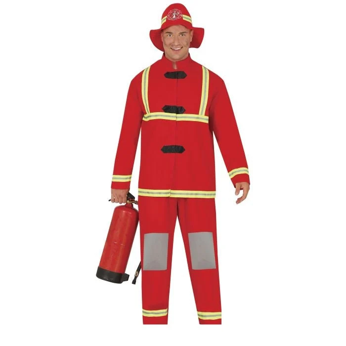 Brandweerpak – Verkleedkostuum met Jas, Broek & Hoed