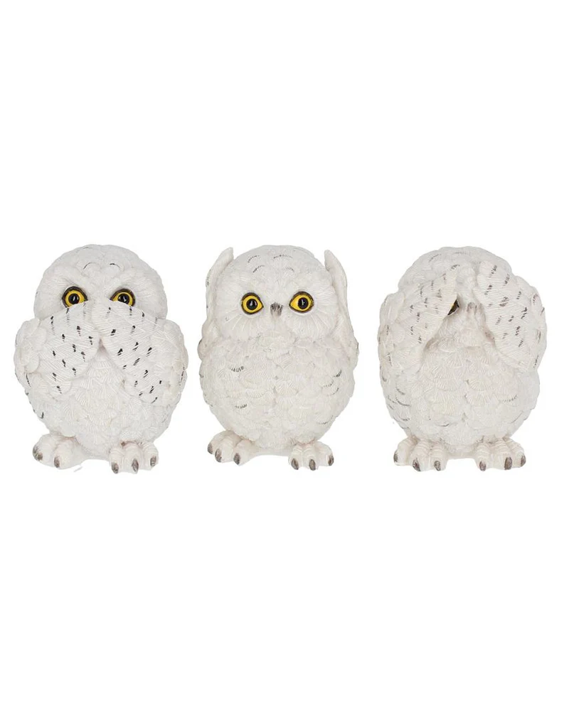 Drei weise Eulen 8cm