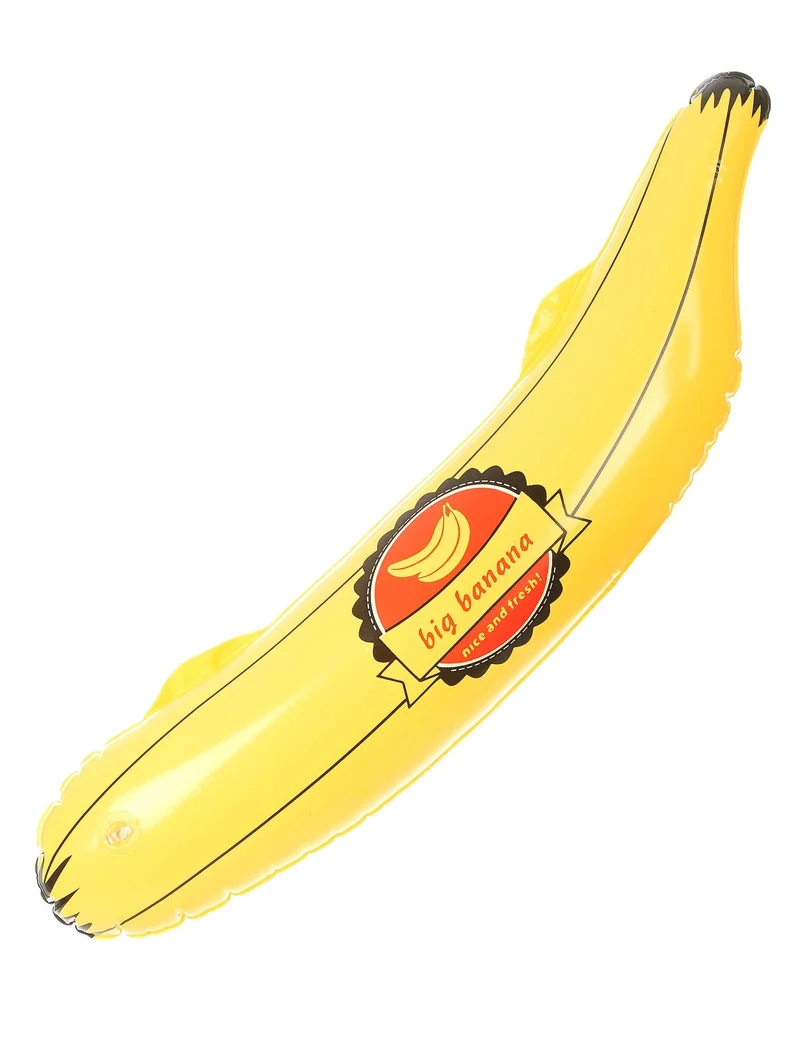 Aufblasbare Banane gelb