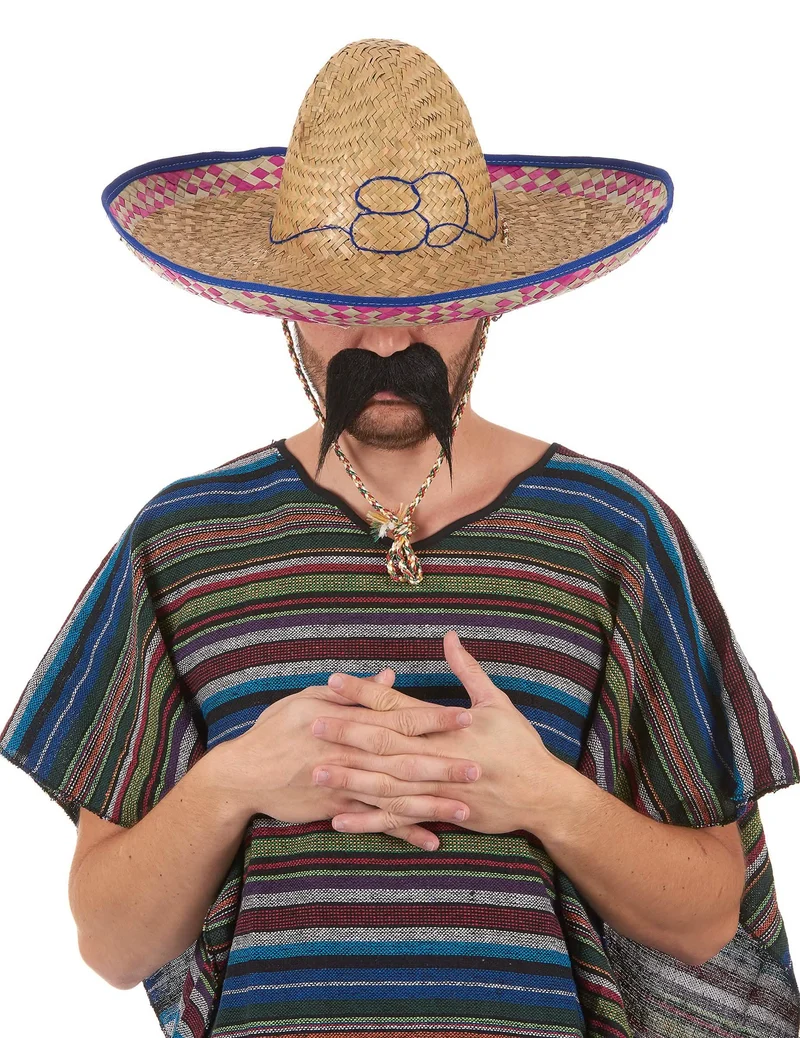 Mexikanerhut aus Stroh für Erwachsene