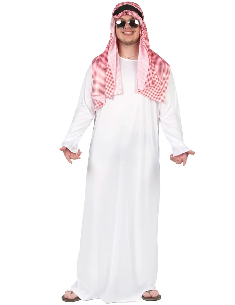 Arabischer-Scheich-Kostüm für Herren weiß