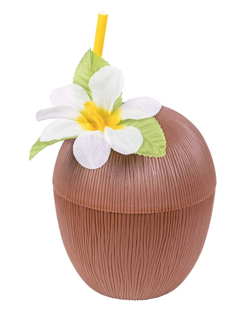 Kokosnuss Trinkbecher Hawaii braun