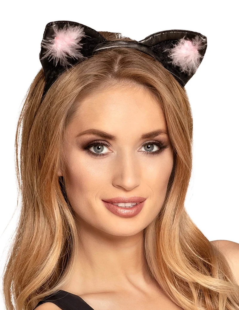 Katzenohren schwarz und rosa