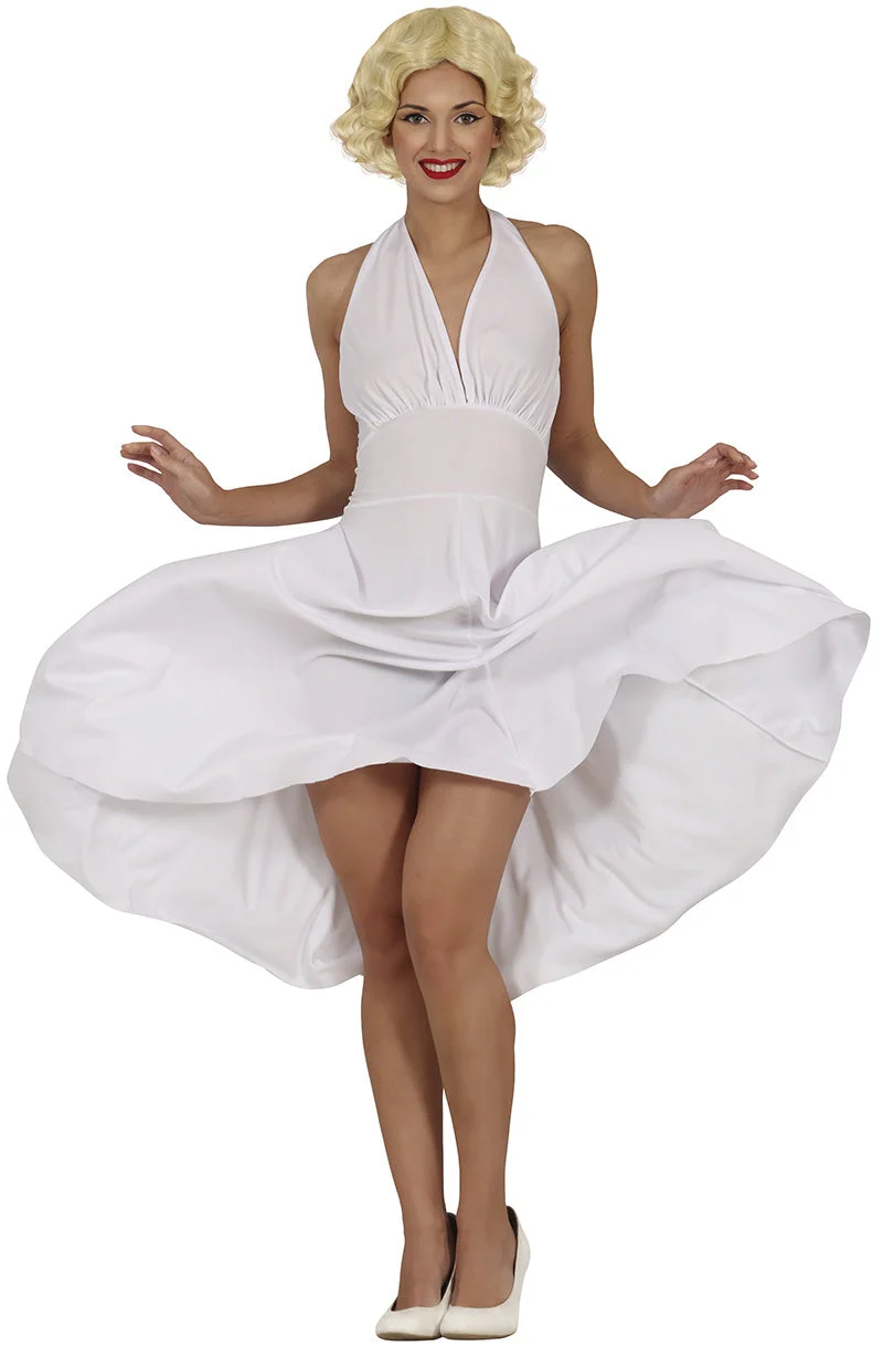 Marilyn Monroe Kostuum Dames – Witte Jurk | Hollywood Verkleedpak