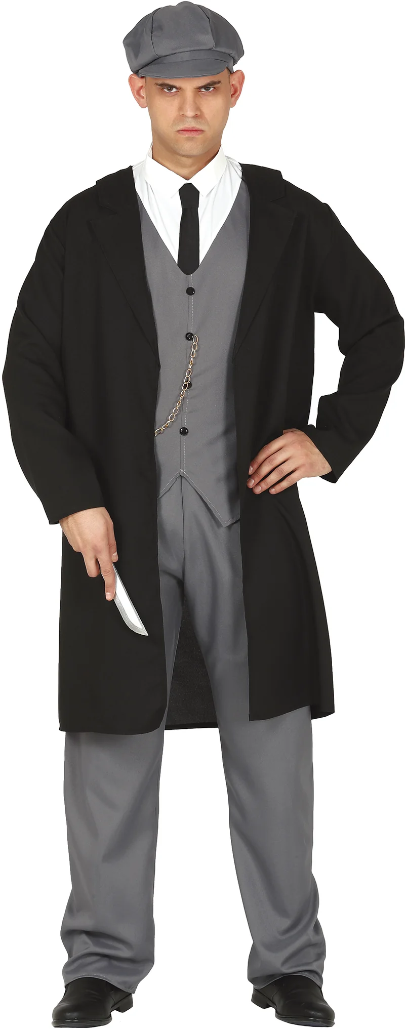 English Gangster Kostuum Heren – Vest & Pet | Peaky Style Verkleedpak