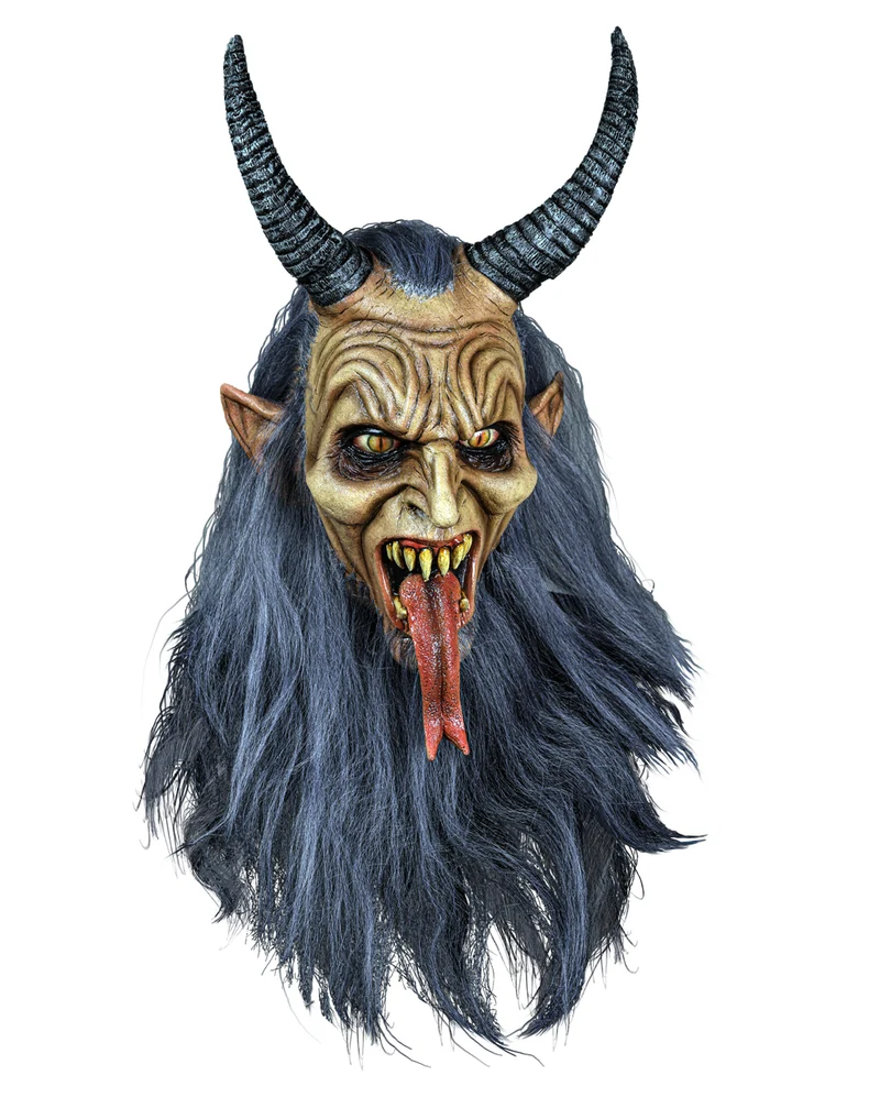 Unheimliche Krampus Maske Deluxe