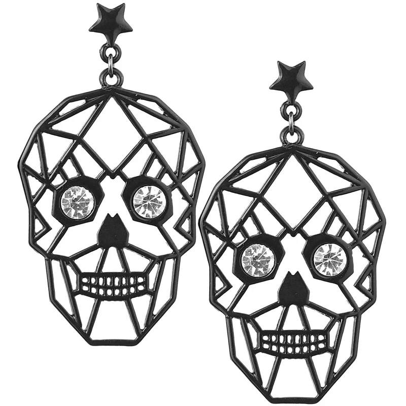 Halloween-Ohrringe mit Skeletten