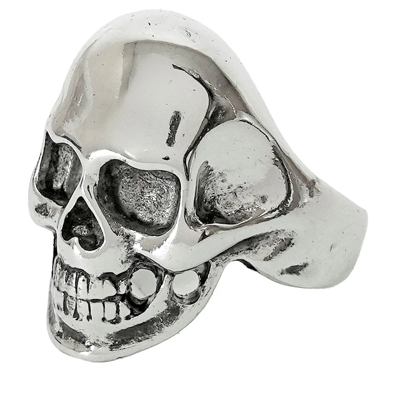 Halloween-Ring mit glänzendem Totenkopf