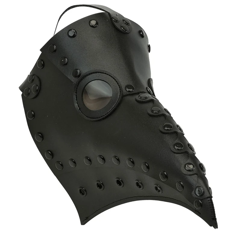 Halloween-Maske: Schwarzer Pestarzt