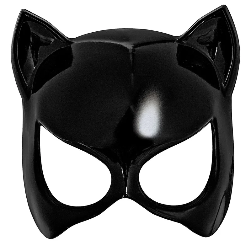 Halloween-Maske „Schwarze Katze“