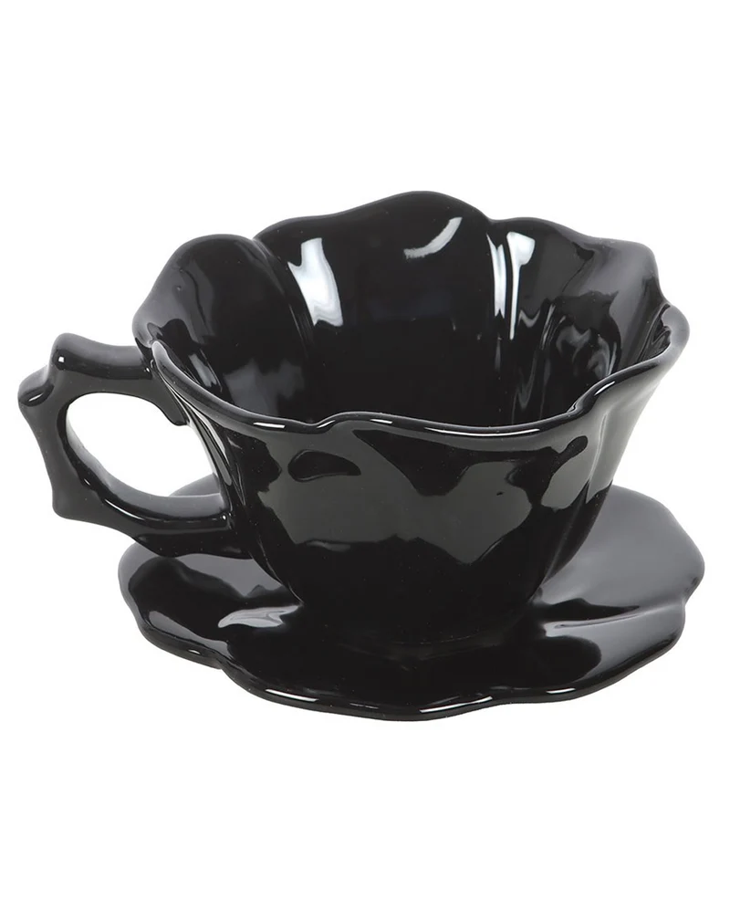 "Black Rose" Teetasse & Unterteller