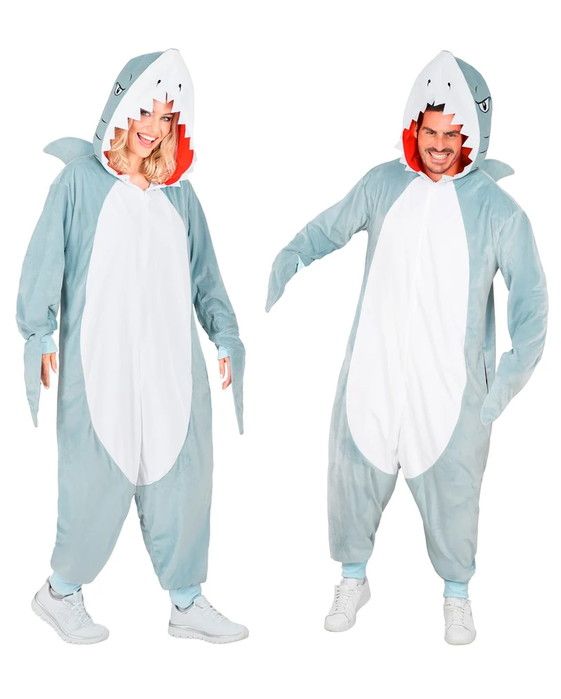 Haifisch Plüschkostüm Onesie