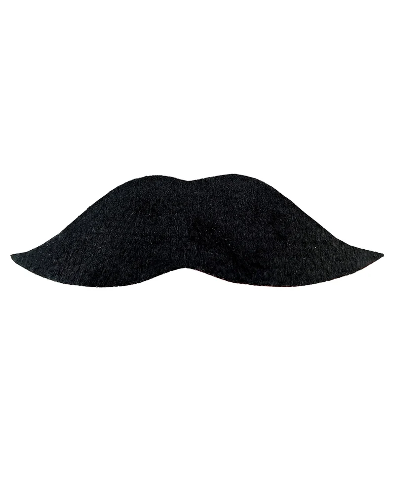 Schwarzer Schnurrbart als Oberlippenbart
