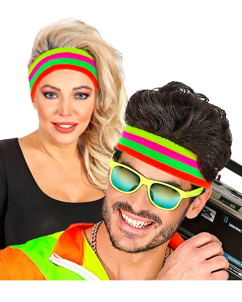 Mehrfarbiges Neon Stirnband