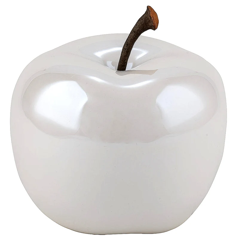 Deko Apfel Weiß M