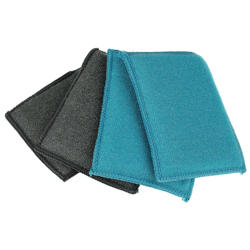 4er Set Mikrofaserschwamm Anthrazit Türkis