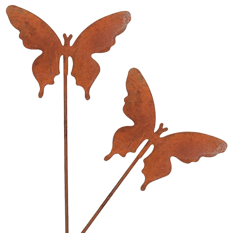 Gartenstecker Schmetterling 2er SET