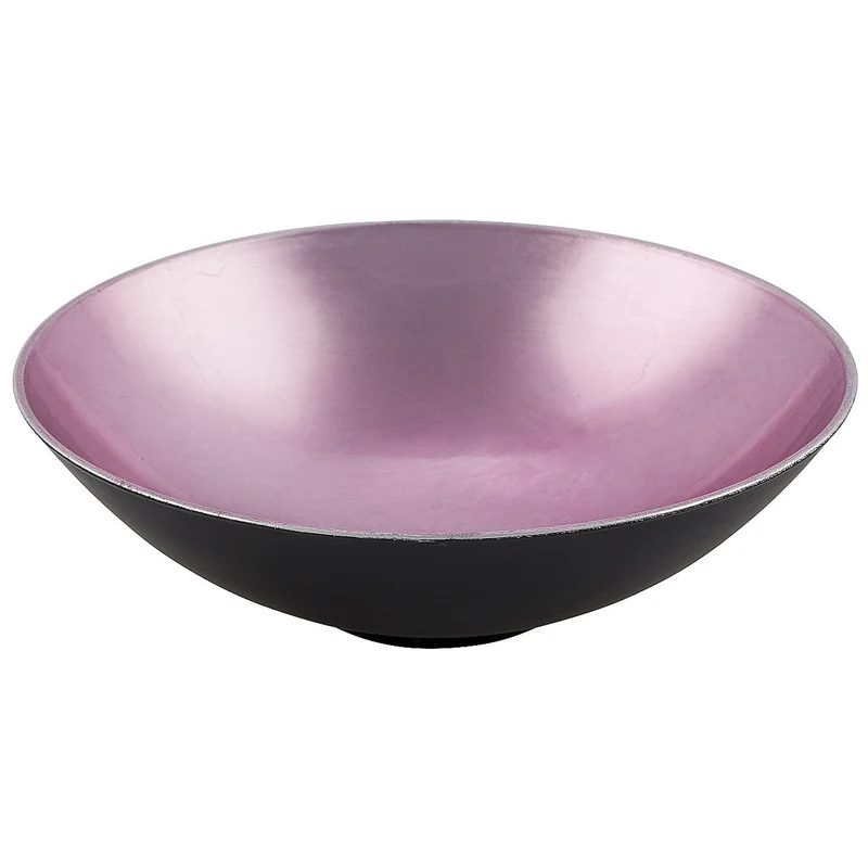 Metallic Kunststoff Schüssel pink schwarz Ø 35cm