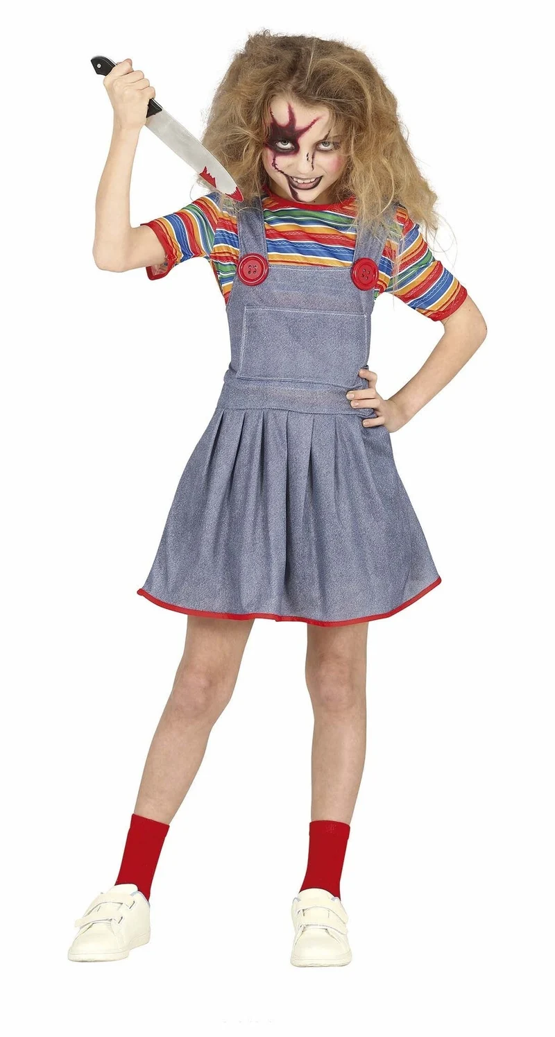 Chucky Jurk Kind – Killer Doll Halloween Kostuum Meisje