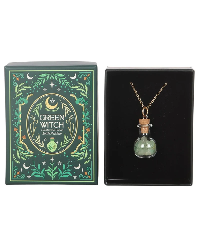 Grüne Hexe Aventurine Zaubertrank Halskette