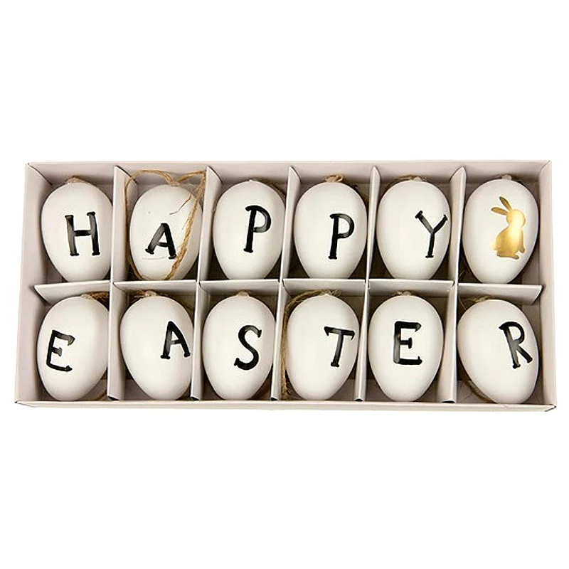 Ei-Aufhänger, HAPPY EASTERN, 12 er set