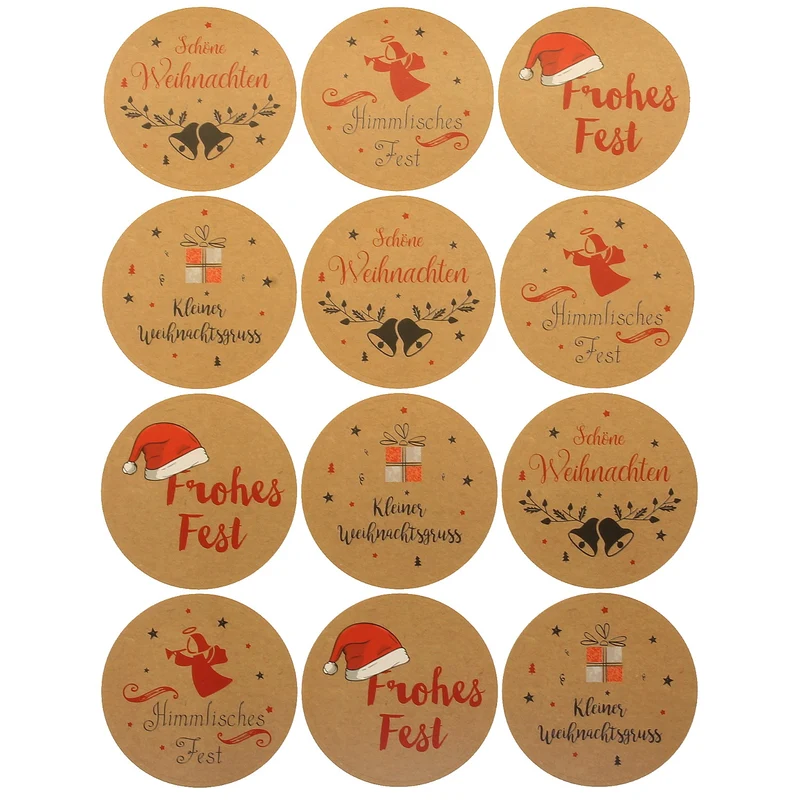 Weihnachtsaufkleber Set 48 Stk