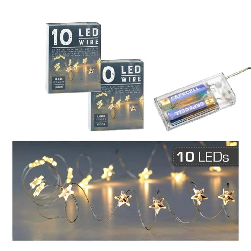 Lichterkette Mikro Stern, LED 2er Set