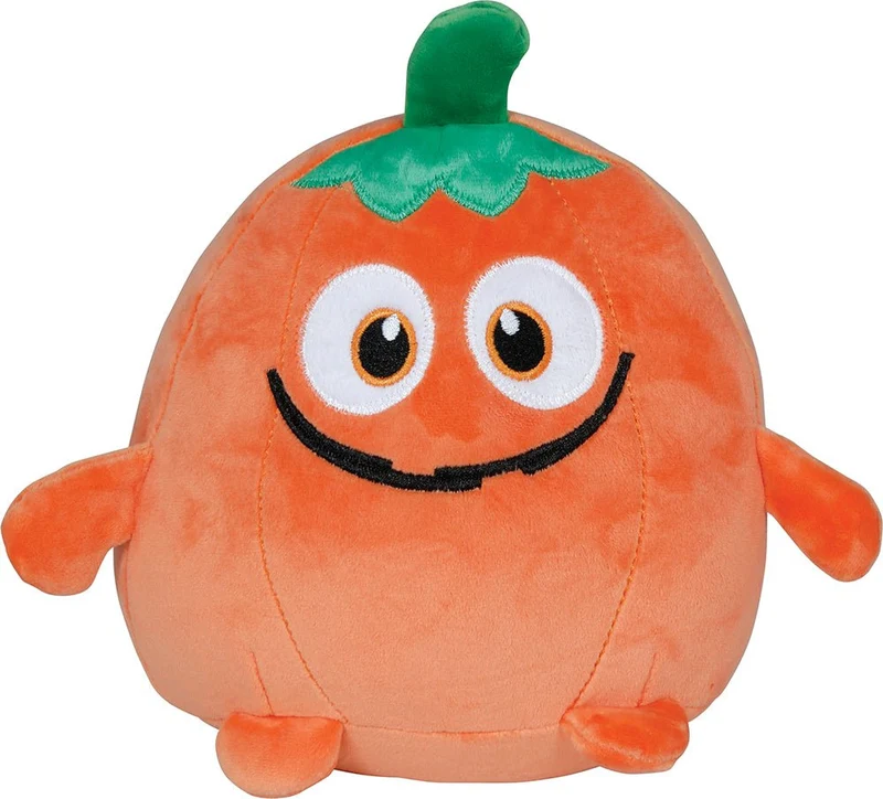 Halloween-Kuscheltier: Orangefarbener Kürbis