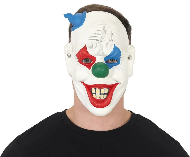 Halloween-Maske: Bunter Clown