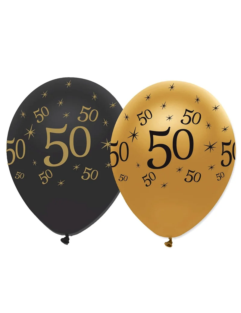 6 Luftballons 50. Geburtstag