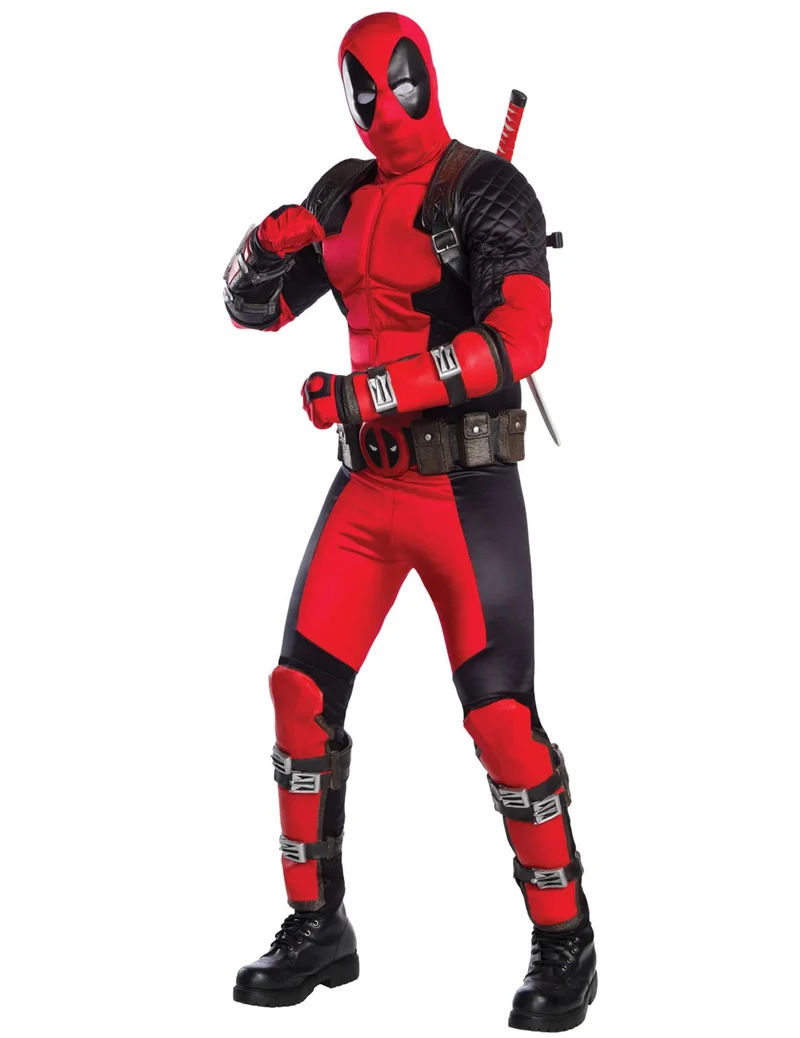 Deadpool™-Superheldenkostüm für Erwachsene Lizenz schwarz-rot