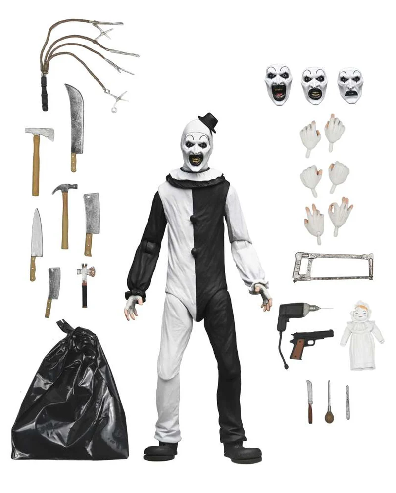 Terrifier Art The Clown NECA Ultimate Actionfigur 18cm