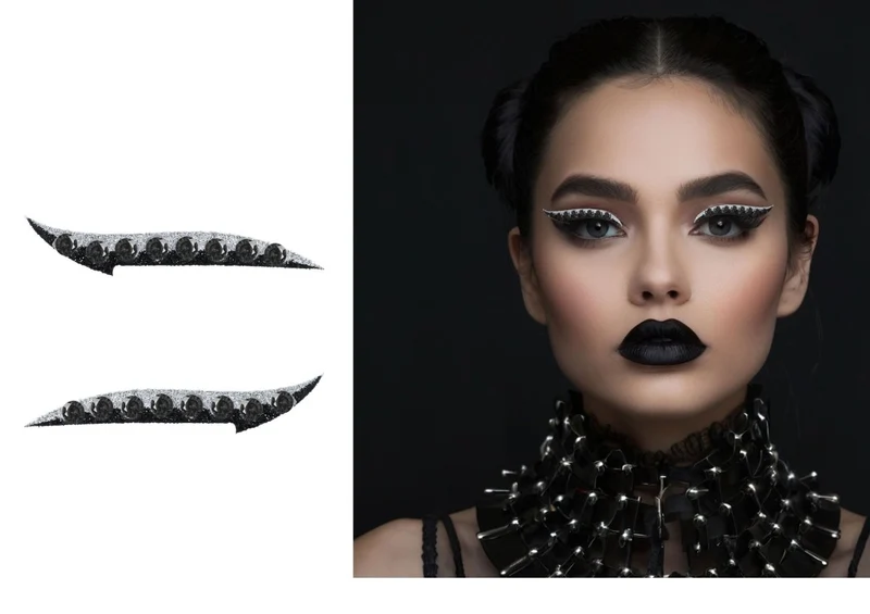 Aufkleber „Schwarzes Gesicht“ – Eyeliner