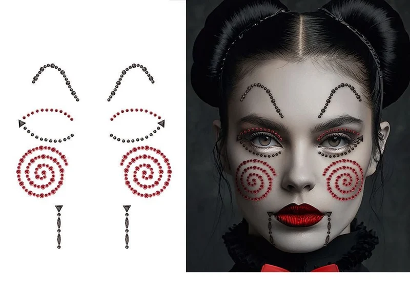Halloween-Gesichtssticker Pop