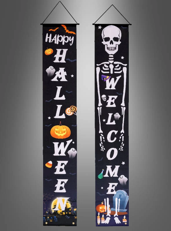 Halloween Banner 2er Pack Deko 180cm
